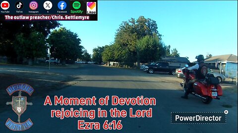 A Moment of Devotion rejoicing in the Lord Ezra 6:16 #theoutlawpreacher