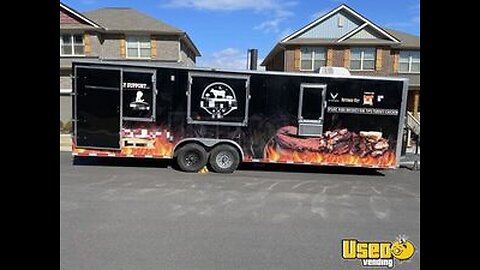 2022 8.5' x 28' Barbecue Food Trailer | Food Concession Trailer for Sale in South Carolina!