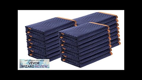 VEVOR Moving Blankets 80" x 72" 35 lbs/dz Weight 12 Packs Professional Review