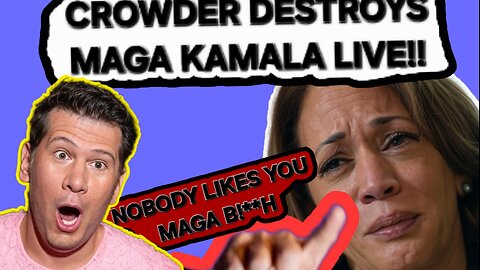 WOKE Crowder DESTROYS Kamala LIVE for being too MAGA