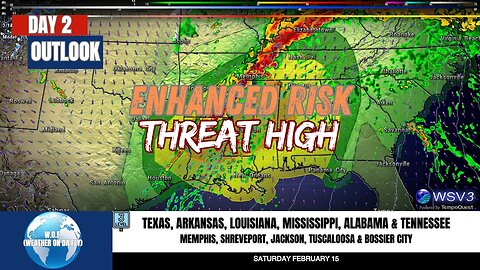 🚨 Feb 15: Significant Tornado & Wind Threats Across Southeast & Mid-South!