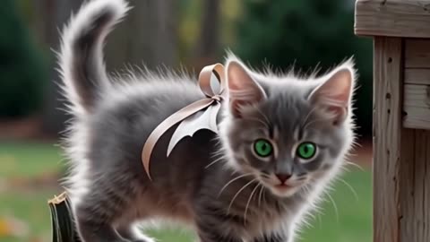 Kitten’s Pumpkin Jump Spectacular 🎃😺 | Halloween Cat Short #Shorts
