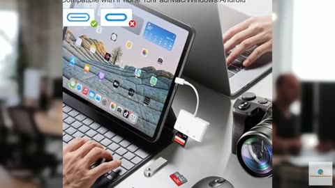 Denlane USB C SD Card Reader for iPhone 15-17, USB C to Micro SD Memory Card Ada