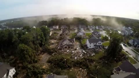 Flight through the epicenter of a tornado