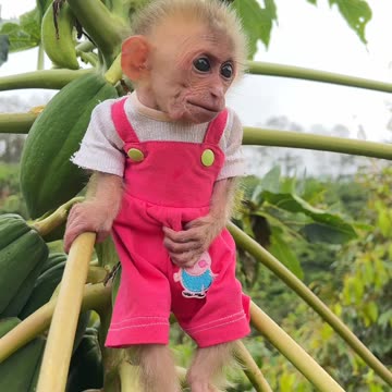 Cute baby monkey