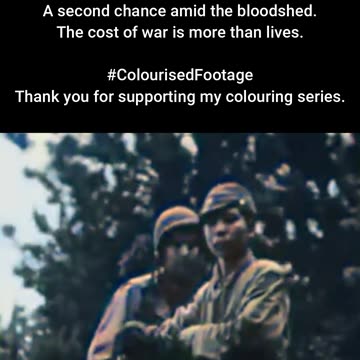 A Life Spared — US Marines Take Japanese Prisoner #ColourisedHistory