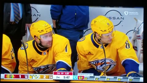 CHI vs NSH - Predators Lead 2-1