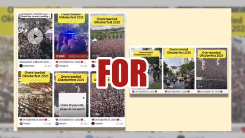 Fact Check: 'Under 18 Years Old' Pop-up Warning On Viral 'Overcrowded Oktoberfest' Videos Is FAKE