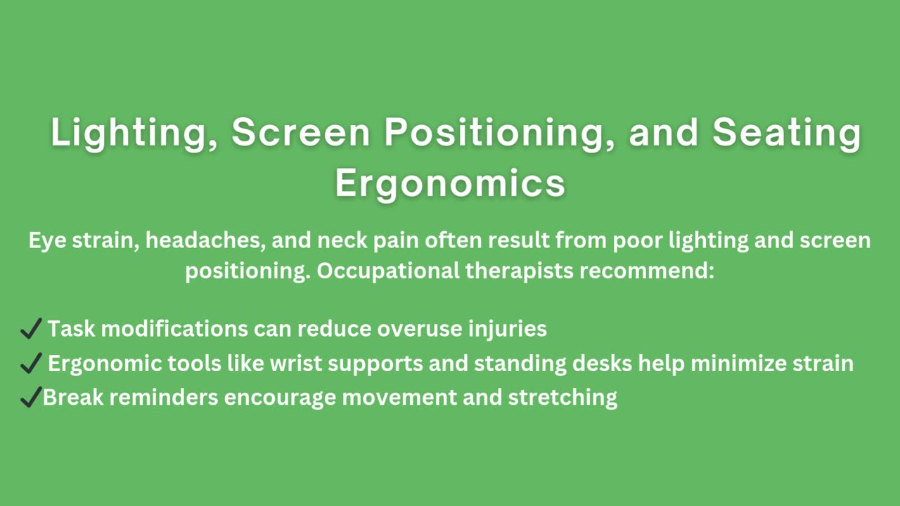 How Occupational Therapists Conduct Ergonomic Assessments