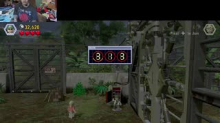 Carson gaming play Lego jurassic world all jurassic Park levels