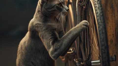 Bicycle cat