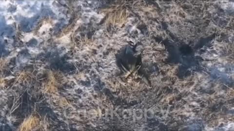 The VSU tried to escape, but couldn't. Our drone was faster...