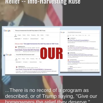 Fact Check: Trump Has NOT Promised $52,000 In Homeowner Relief -- Info-Harvesting Ruse