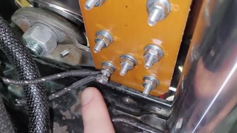 1956 Harley Davidson FLH restoration Part 14, The spot lamps & wiring the terminal plates