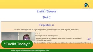 Euclid Today!: Proposition 11