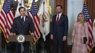 Vice President JD Vance Swears In Marco Rubio as United States Secretary of State