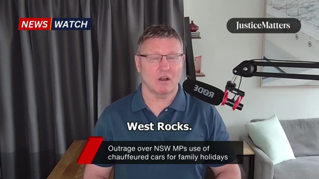 Outrage over NSW MPs use of chauffeured cars for family holidays. - Justice Matters (360p, h264) (1)