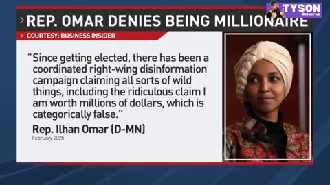 Omar Caught Lying: I Barely Have Thousands (Her Documents Say $30M)!!!
