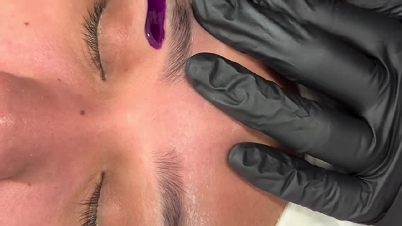 Precision Eyebrow Waxing with Sexy Smooth Purple Seduction Hard Wax | @haus.of.glow