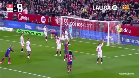 SEVILLA 1 vs 4 FC BARCELONA | LALIGA 2024/25 MD23 (WITH COMMENTARY)