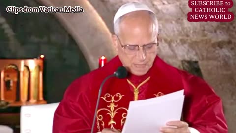 POPE LEO XIV in LEBANON Full Speech Visit to the Miraculous Saint CHARBEL's Tomb
