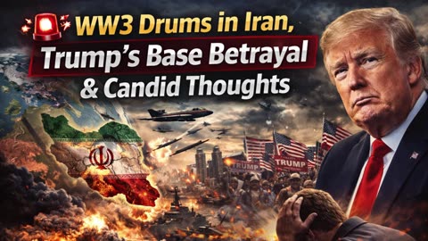 🔥 WW3 Drums in Iran, Trump’s Base Betrayal & Candid Thoughts 🌍