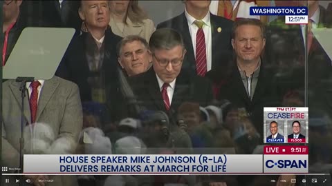 U.S. House Speaker Johnson at the 2026 March for Life