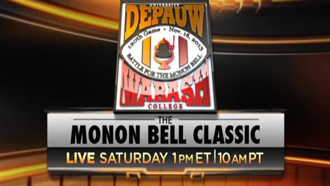 November 13, 2013 - AXS TV Promo for the 120th Monon Bell Classic