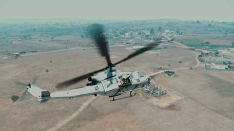 The UH-1Y Venom multi-mission helicopter is equipped with powerful weapons for the crew.