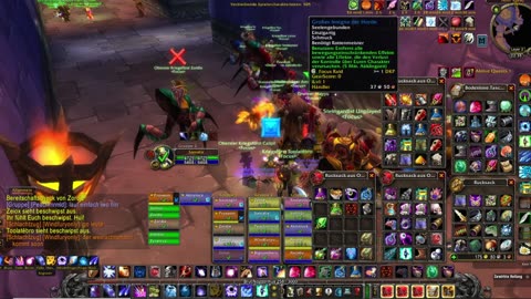 All Bosses no Cthun SOD AQ40 Heal Mage Hardmode Gameplay WoW Classic