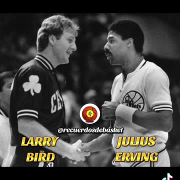 LARRY BIRD VS JULIUS ERVING #JuliusErving #LarryBird #baloncesto #basketball #basquetbol