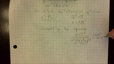 Saxon Algebra 2 Lesson 50 (a)