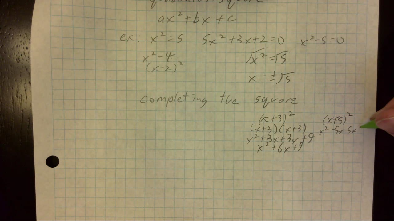 Saxon Algebra 2 Lesson 50 (a)