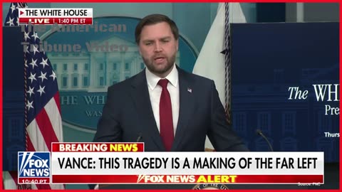 WATCH: JD Vance Warns of "Left-Wing Network" Attacking ICE, Says the Media Is Involved