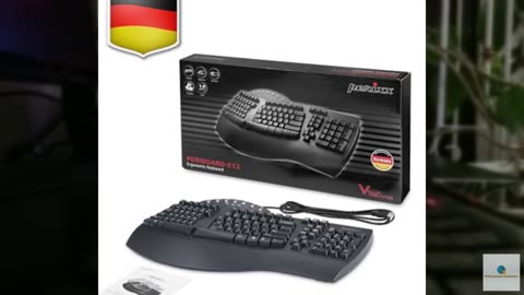 Perixx PERIBOARD-512B Wired Ergonomic Keyboard - Split Keyboard, Wrist Rest, Nat