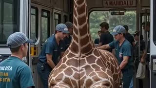Amazing: Pregnant Giraffe rescued! #animalrescue #giraffe #giraffelover #wildli