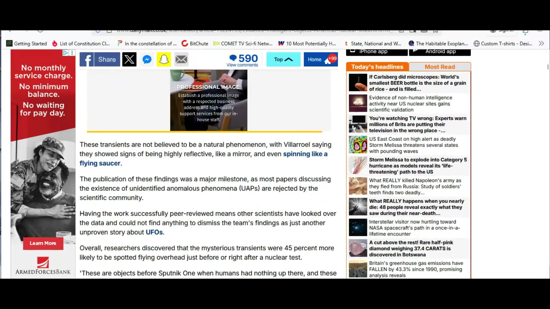 Non-human intelligence near nuclear test sites has received scientific validation