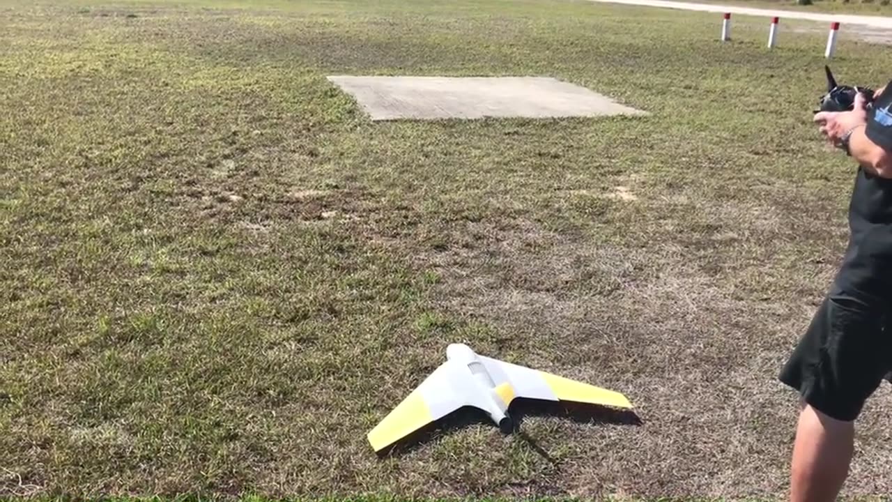 RC DH.108 Swallow Grass Take-Off