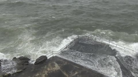 Storm Bran hits Plymouth early morning 8th December 2025