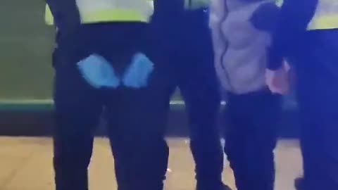 Seven British police officers arrest a child. Thanks to these heroes, UK is safer.