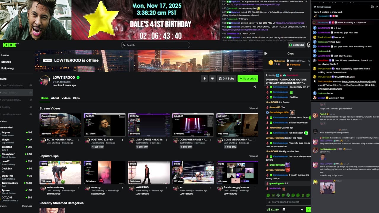 | LowTierGod Restream Live 🔴