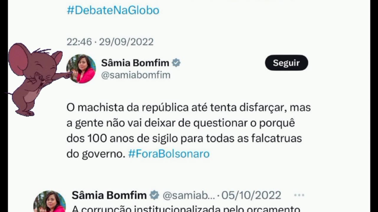 Olha ela aí 👉 Sâmia Bonfim Macdonald o lula ladrão colocou sigilo até nas pregas do cu 😁