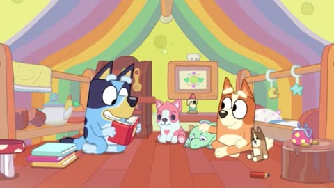 (Bluey Tongue Twisters BONUS BIT Short: Betty Botter Story with Bluey & Bingo known as girls)