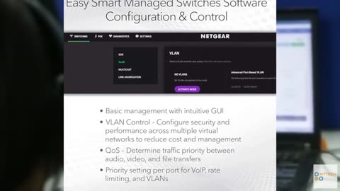 NETGEAR 5-Port Gigabit Ethernet Easy Smart Managed Switch (GS105Ev2) - Managed,