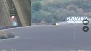 Defeat of a Ukrainian Tank While Retreating From a Firing Position