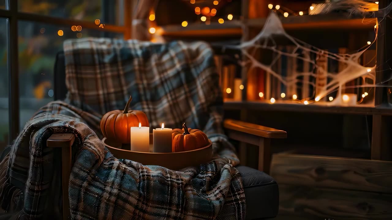 👻Your Ghost Professor Is Explaining His Subject | Cosy Windy Library Ambience | Study, Work, Focus