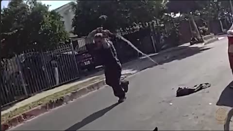 Homeless Latino In Los Angeles Attacks Officers With Metal Whip