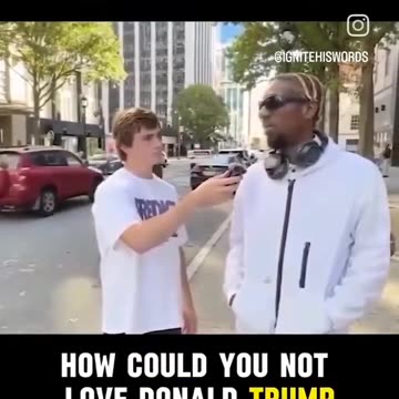 Man tells another undecided brother, who he should vote for. POWERFUL