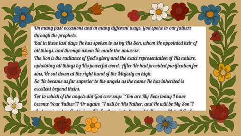 Hebrews Chapter 1 Through Song