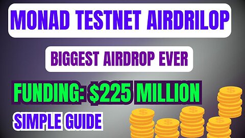 How to Get Rich With Monad Testnet Airdrop | Best Crypto Airdrop | Free Crypto Airdrop | #crypto